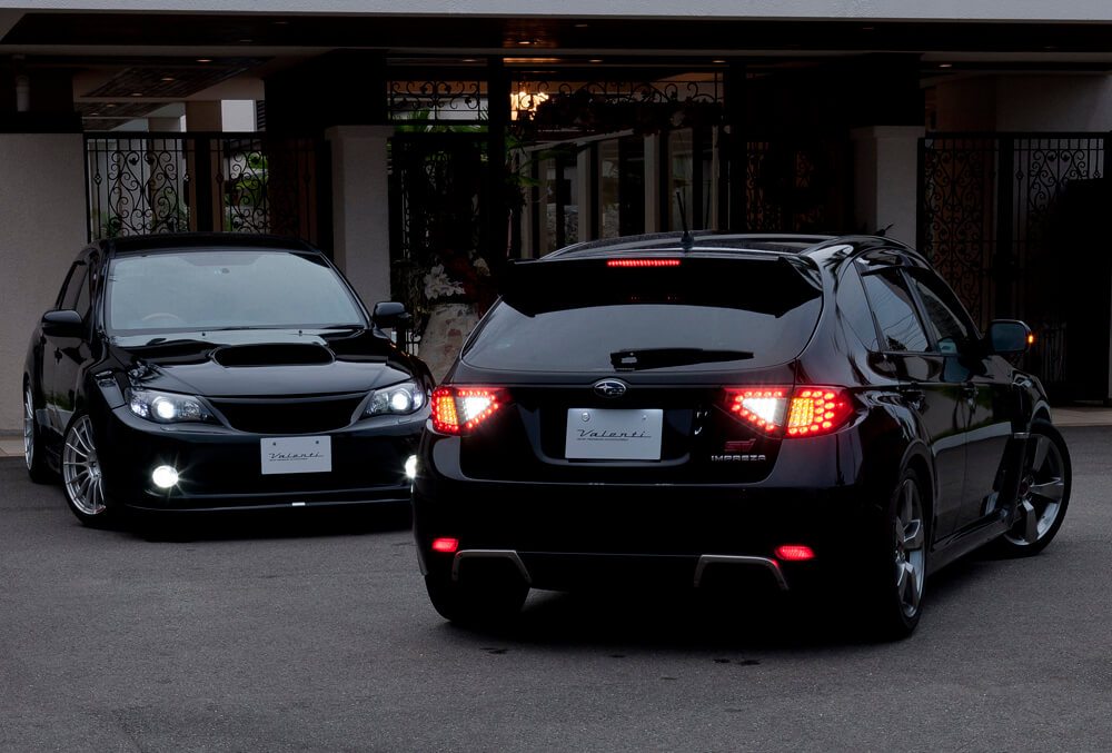 VALENTI テールレンズ　レッドテールインプレッサ GV 新製品 【インプレッサWRX STi(GR#)用】LEDテールランプ復刻リリース